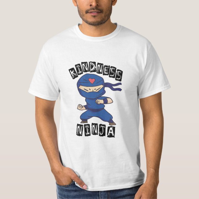 Kindness Ninja, Fight against Bullying T Shirt (Framsida)