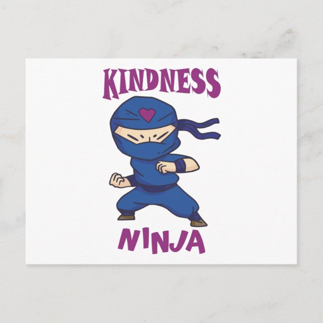 Kindness Ninja, Fight against Bullying Vykort (Framsida)