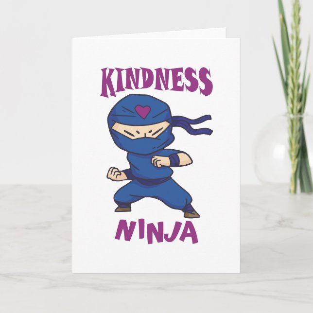Kindness Ninja, kamp mot mobbning Kort (Framsida)