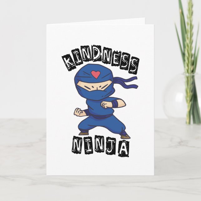Kindness Ninja, kamp mot mobbning Kort (Framsida)