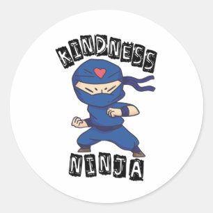 Kindness Ninja, kamp mot mobbning Runt Klistermärke