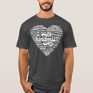 Kindness-Ord, vit T Shirt