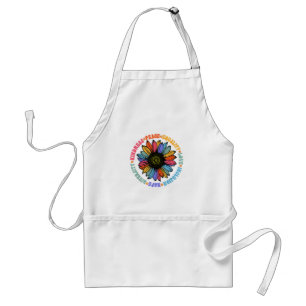 Kindness Peace Equality Kärlek Hope Diversity Huma Förkläde