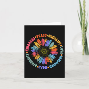 Kindness Peace Equality Kärlek Hope Diversity Huma Kort