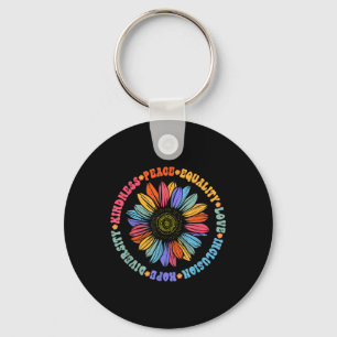 Kindness Peace Equality Kärlek Hope Diversity Huma Nyckelring