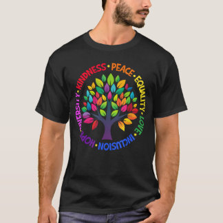 Kindness Peace Equality Love Inclusion Hope Divers T Shirt