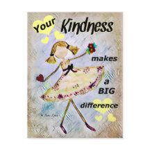 Kindness Postcards anpassad design personlig