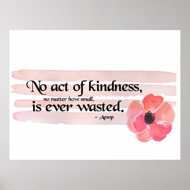 Kindness Quote Poster (Framsidan)