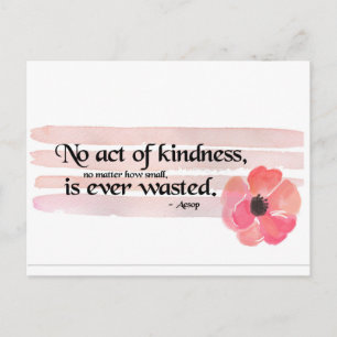 Kindness Quote Vykort