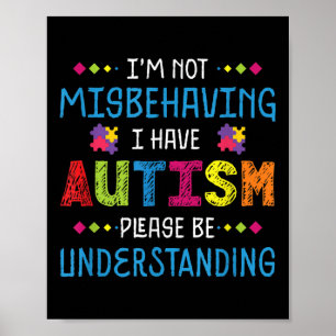 Kindness Ribbon Heart Autism Awareness _6 Poster