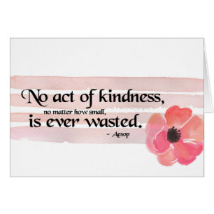 Kindness Rosa Hälsningskort