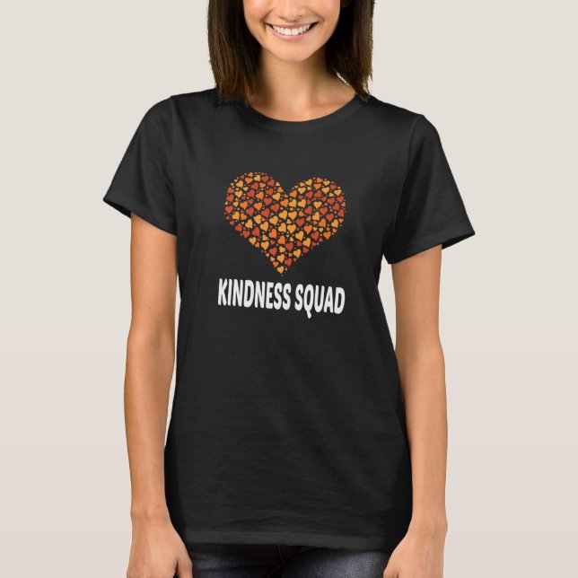Kindness Squad Unity Day Orange Anti Bullying Teac T Shirt (Framsida)