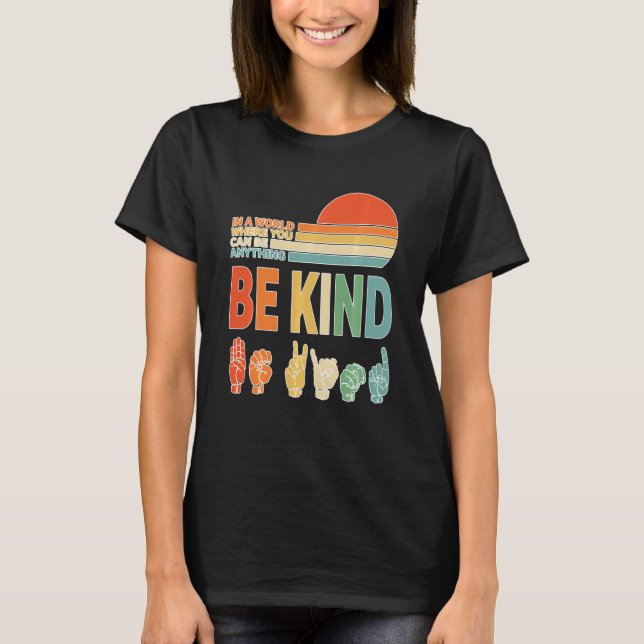 Kindness Unity Day Anti-Bulling Be Nice Kin T Shirt (Framsida)