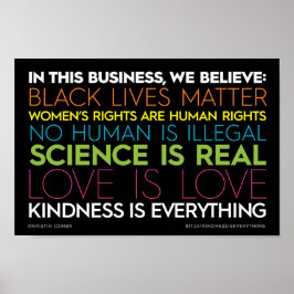 #KindnessIsAll "in this Business" Poster