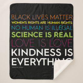 #KindnessIsAll Sherpa Blanket