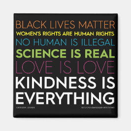 #KindnessIsAll Square Magnet