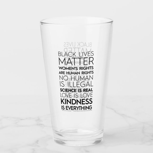 #KindnessisEverything Glass Tumbler Glaskopp (Framsida)