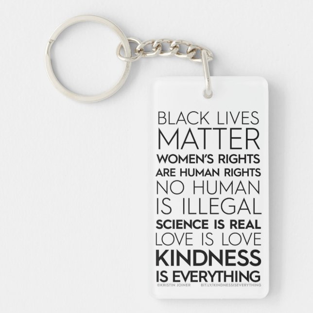 #KindnessIsEverything nyckelring (Framsidan)