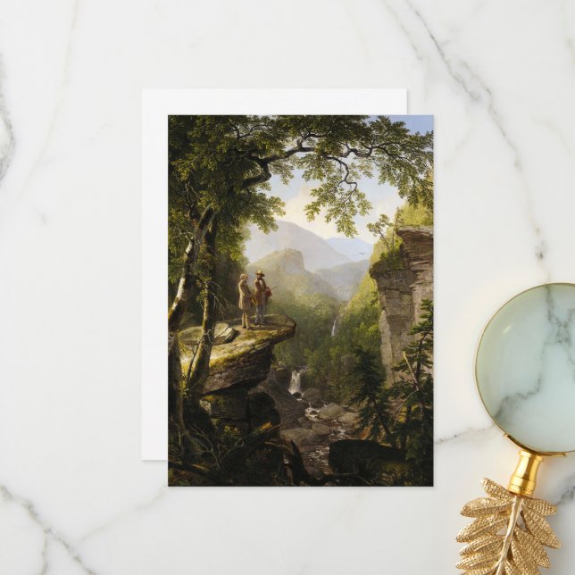 Kindred Spirits, 1849 av Asher Brown Durand Tack Kort (Fram/Back In Situ)