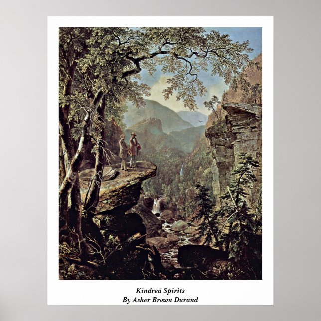 Kindred Spirits by Asher Brown Durand Poster (Framsidan)