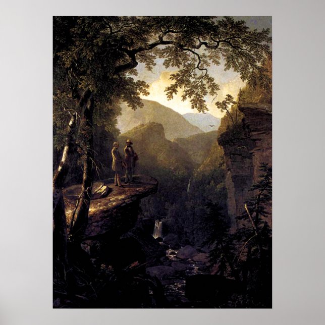 Kindred Spirits on Cliff i Skogen - Durand Poster (Framsidan)