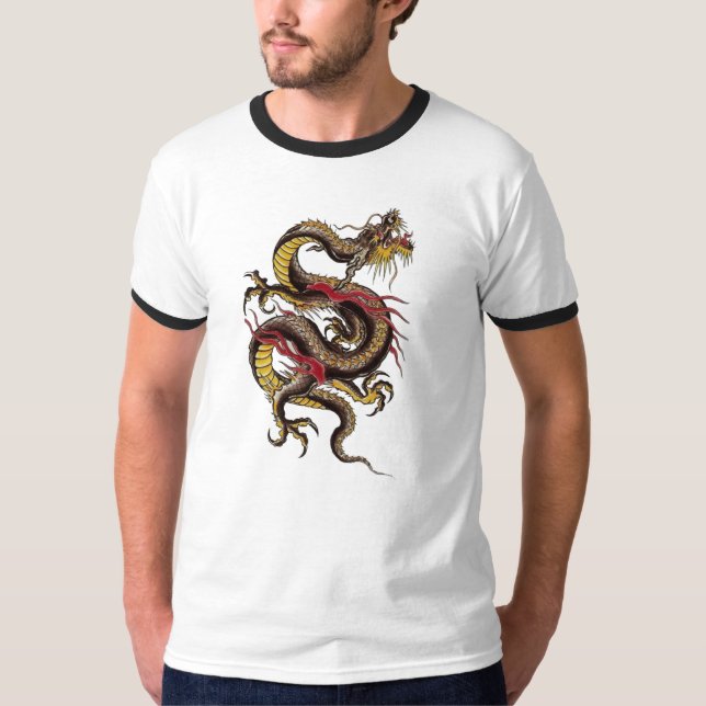 kines-drake-svart t-shirt (Framsida)