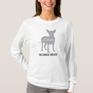 Kines krönad hundhögskola med din hund namn t shirt