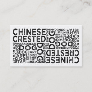 Kines krönad typografi visitkort