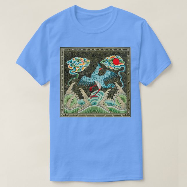 KINESE DRAGON BIRD TILE T SHIRT (Design framsida)