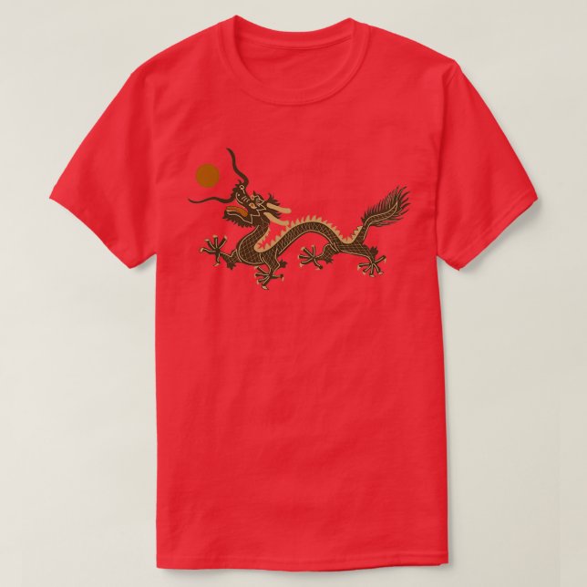 KINESE DRAGON GRÖNT T SHIRT (Design framsida)