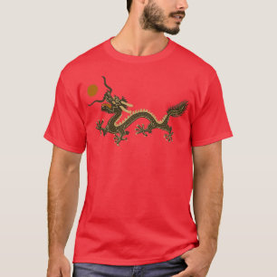 KINESE DRAGON GRÖNT T SHIRT