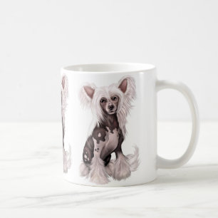 Kinesen krönat hårlöst sitter kaffemugg