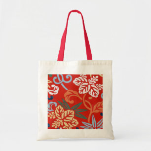 Kineseri Röd Hawaiiansk Blommig Japansk Kimono Tygkasse