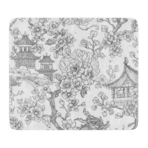 Kineseri Toile Drak Sakura Prydnad