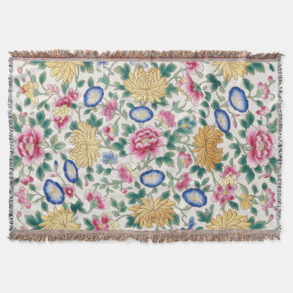 Kineserimöbel Blommig Chintz Filt