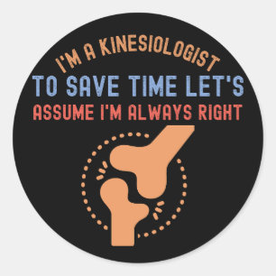 Kinesiolog4, Kinesiologi-citat Runt Klistermärke