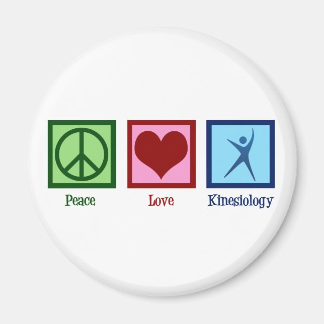 Kinesiolog Peace Kärlek Kinesiologi Magnet (Framsidan)