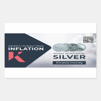 Kinesis Sticker 1 med referenskoden för Makers QR Rektangulärt Klistermärke