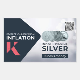 Kinesis Sticker 1 med WSS-referens QR-kod Rektangulärt Klistermärke