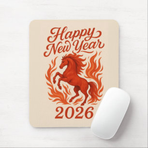 Kinesisk 2026 Eldig Häst Musmatta
