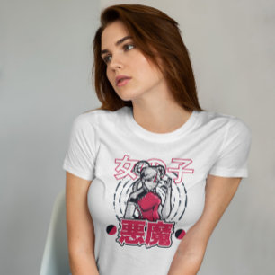 Kinesisk Anime Girl T Shirt