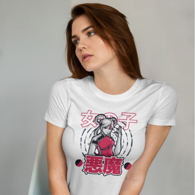 Kinesisk Anime Girl T Shirt (Skapare uppladdad)