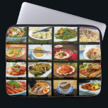Kinesisk anslagstavla för Restaurant-fotomeny Laptop Fodral<br><div class="desc">Det finns en chans att laptop sleeve kan göra dig hungrig. Det är för att det ser ut som en fotomeny på en kinesisk upptagningsrestaurang med foton av kinesisk mat mot en svart bakgrund med namn på varje maträtt och prisinformation under varje gult i textskrift. Perfekt för alla som kärlek...</div>