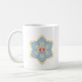 Kinesisk Baoxiang-blomma i persika och himmel Kaffemugg