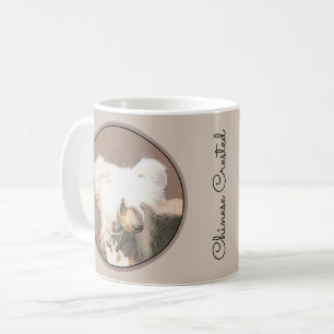 Kinesisk belagd hårlös målning Original Hund Art Kaffemugg