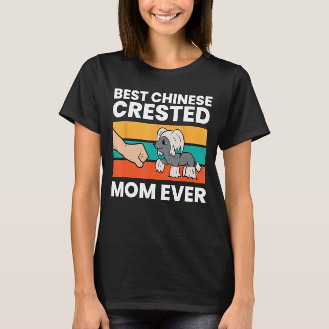 Kinesisk bestnad i Hundägare Mamma, bästa kinesisk T Shirt (Framsida)
