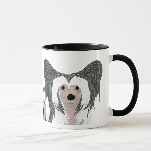 Kinesisk bestred Hund Mugg (Höger)