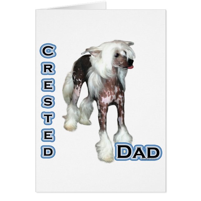 Kinesisk bestred Pappa 4 Hälsningskort (Framsidan)