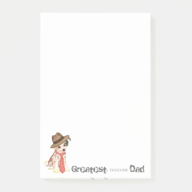 Kinesisk bestred Pappa Post-it Block (Framsida)