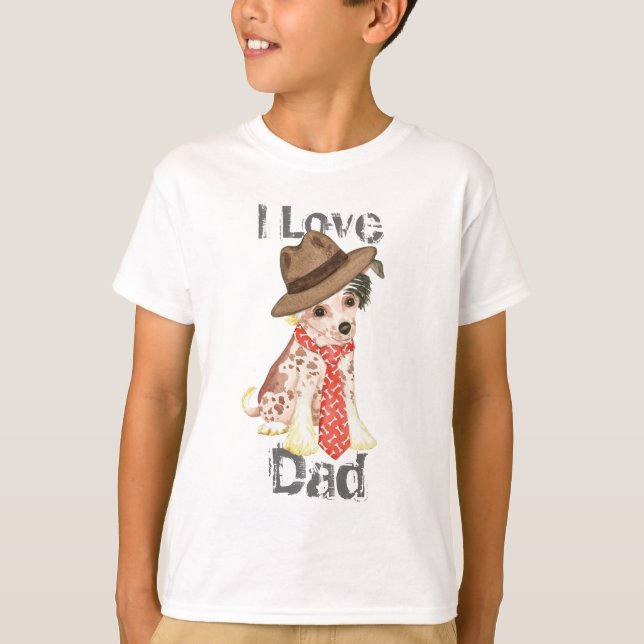 Kinesisk bestred Pappa T-shirt (Framsida)